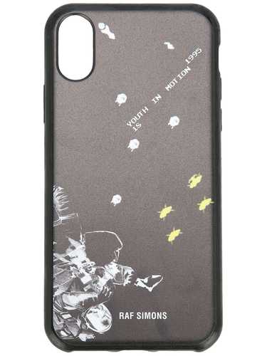RAF SIMONS  iPHONE X COVER SILICONE WITH PRINT BLACK