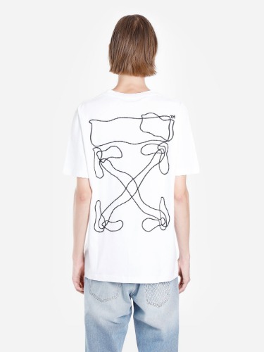 OFF-WHITE ABSTRACT ARROWS S/S SLIM T-SHIRT WHITE