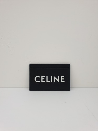CELINE BLACK CALFSKIN CARD HOLDER