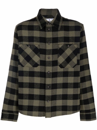 OFF-WHITE ARROW FLANNEL CHECK SHIRT