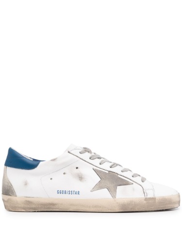 GOLDEN GOOSE SUPERSTAR SNEAKERS WHITE/ICE/BLUE