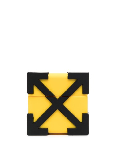 OFF-WHITE ARROW AIRPODS CASE YELLOW &amp; BLACK