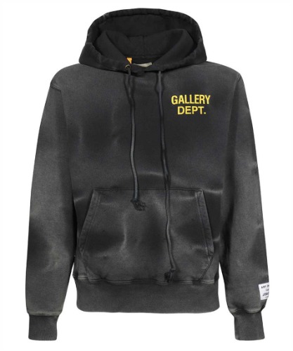 GALLERY DEPT. SUN FADED PULL OVER HOODIE BLACK