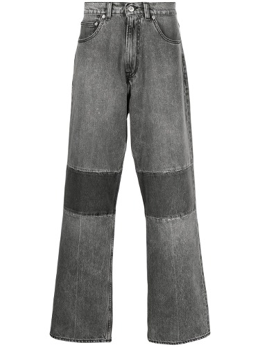 OUR LEGACY BLACK &amp; GREY DENIM EXTENDED THIRD CUT JEANS