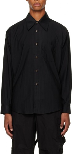 OUR LEGACY COCO 70s VISCOSE SHIRT BLACK