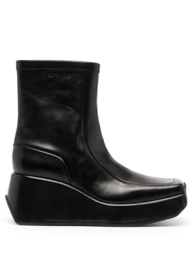 RAF SIMONS ANKLE BOOTS WITH PLATFORM HEEL