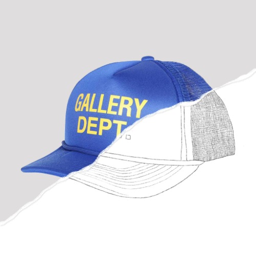 GALLERY DEPT. LOGO TRUCKER CAP ROYAL BLUE
