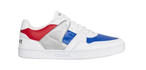 CELINE CT-04 LOW SNEAKERS OPTIC WHITE/BLUE/SILVER/RED