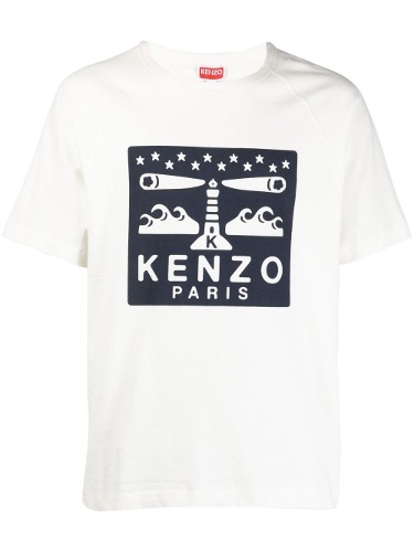 KENZO LIGHT HOUSE SLIM T-SHIRT OFF WHITE