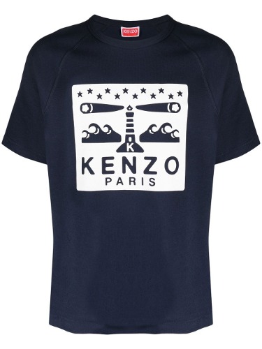 KENZO LIGHT HOUSE SLIM T-SHIRT MIDNIGHT BLUE