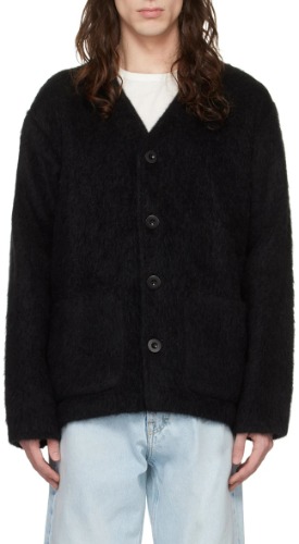 OUR LEGACY BLACK MOHAIR CARDIGAN (CARRYOVER)