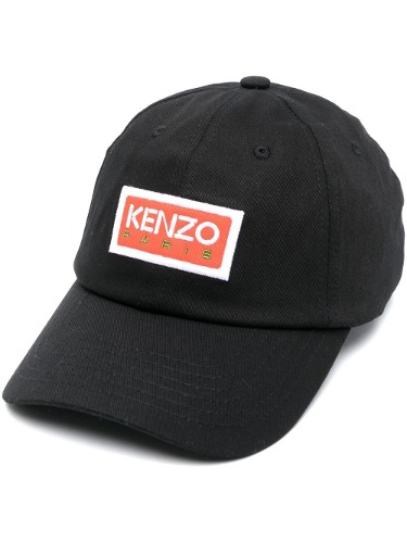 KENZO LOGO BASEBALL CAP BLACK