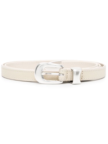 OUR LEGACY OFF WHITE LEATHER 2CM BELT