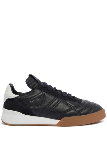 COURRÈGES CLUB 02 LEATHER SNEAKERS BLACK