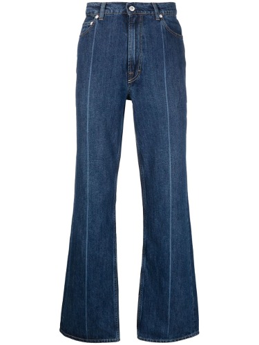 OUR LEGACY MID BLUE CREASE DENIM 70s CUT JEANS