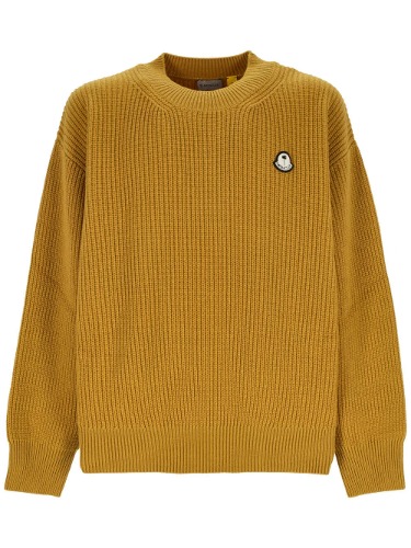 8 MONCLER PALM ANGELS WOOL JUMPER YELLOW